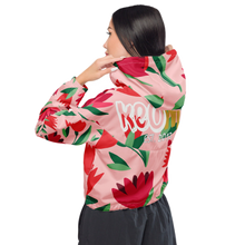 Load image into Gallery viewer, DKP Flowers - Women’s cropped windbreaker
