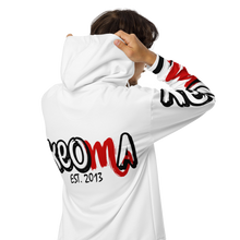 Load image into Gallery viewer, classic-logo-x-est-2013-white-unisex-zip-hoodie
