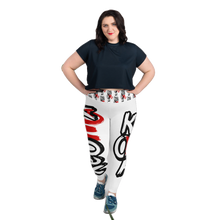 Load image into Gallery viewer, Classic Logo - White Leggings - Plus Size
