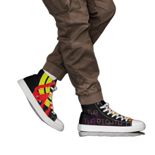 Load image into Gallery viewer, XO Black — Men's Canvas High-Top Shoes

