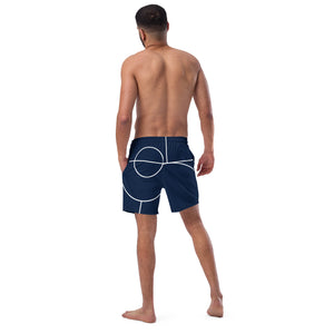 Geometric  Design  - Men's swim trunks