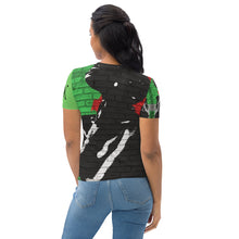 Load image into Gallery viewer, Graffiti - Green Women&#39;s T-shirt
