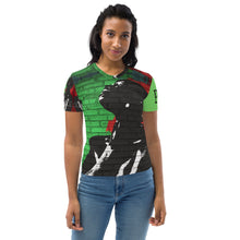 Load image into Gallery viewer, Graffiti - Green Women&#39;s T-shirt
