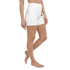 Classic Logo - White Yoga Shorts