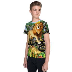 King of the Savanna - Youth crew neck t-shirt
