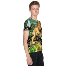 Load image into Gallery viewer, King of the Savanna - Youth crew neck t-shirt
