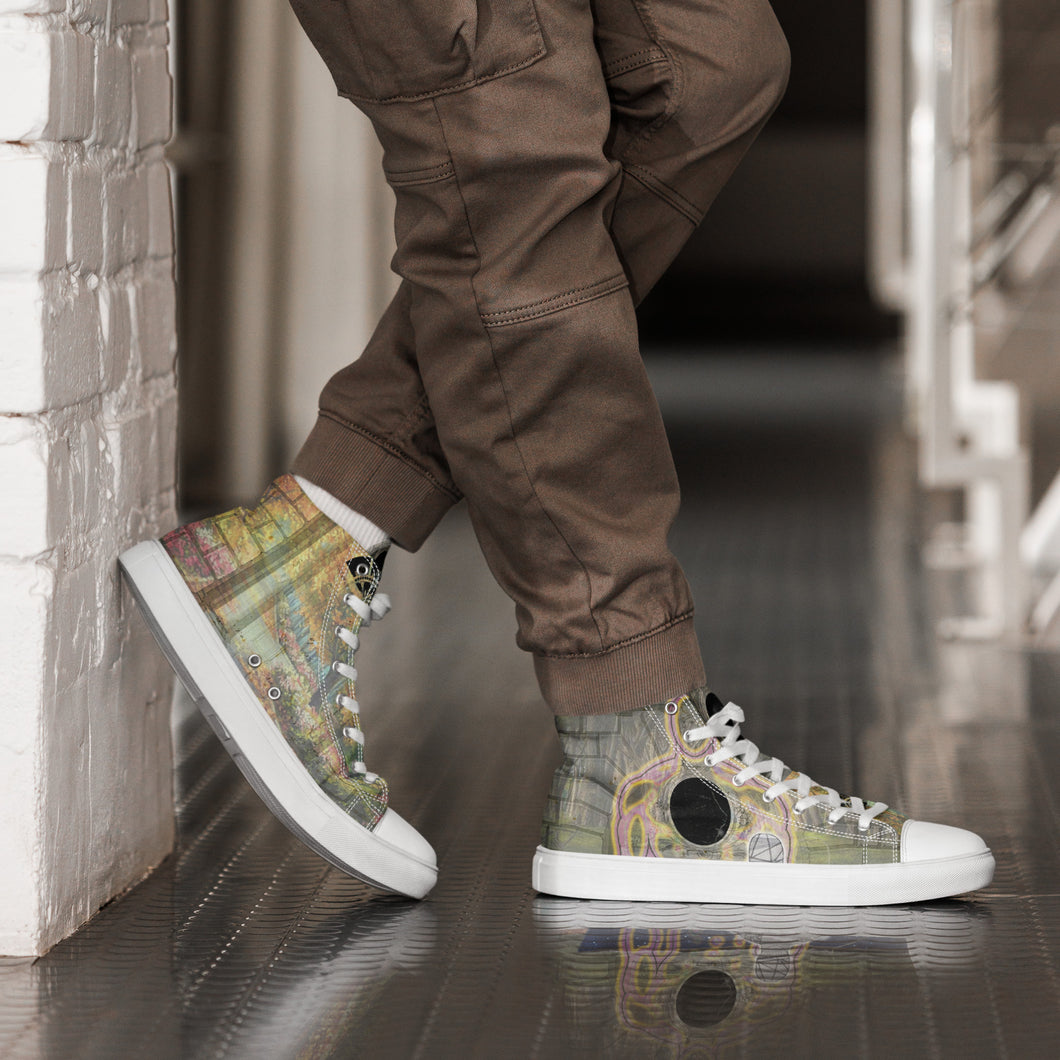 Museum of My Soul - Men’s high top canvas shoes