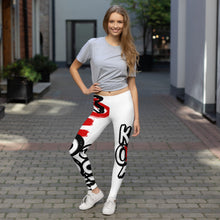 Load image into Gallery viewer, Classic Logo - White Leggings
