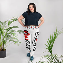 Load image into Gallery viewer, Classic Logo - White Leggings - Plus Size

