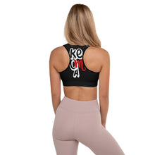 Load image into Gallery viewer, Classic Logo - Black Padded Sports Bra
